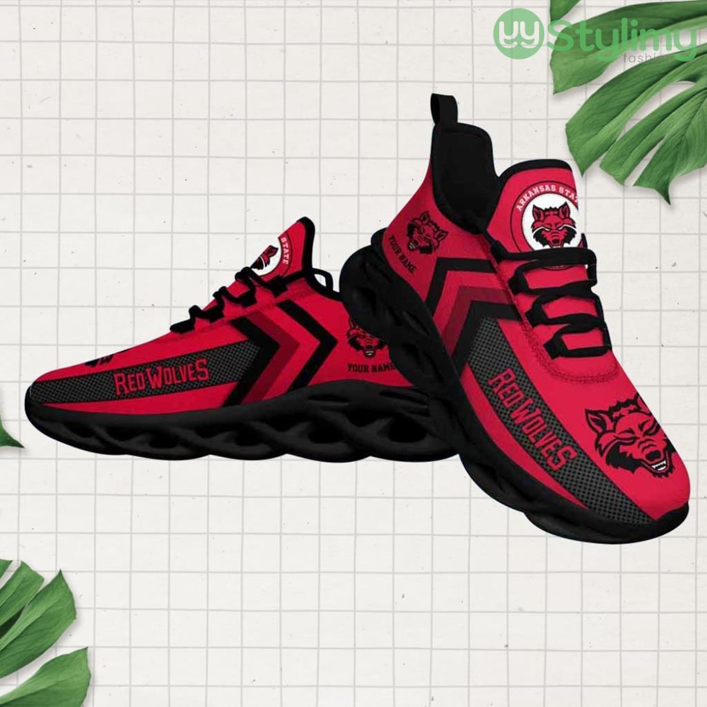 Ncaa Arkansas State Red Wolves Custom Name Max Soul Shoes Chunky Sneakers Fashion For Fans 3 Ncaa Arkansas State Red Wolves Custom Name Max Soul Shoes Chunky Sneakers Fashion For Fans Product Photo 1