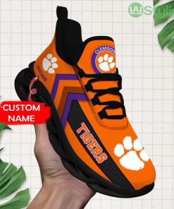 Ncaa Clemson Tigers Custom Name Max Soul Shoes Chunky Sneakers Fashion For Fans Product Photo 1