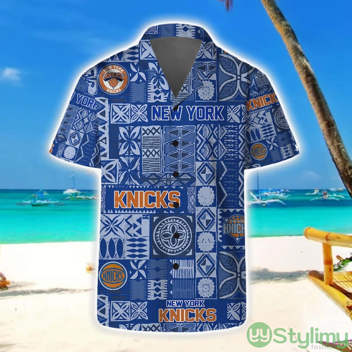New York Knicks Hawaii Set Summer Pattern 3D Hawaiian Shirt And Shorts 4 New York Knicks Hawaii Set Summer Pattern 3D Hawaiian Shirt And Shorts Product Photo 1