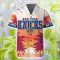 New York Knicks Summer Hawaii Team Shirt Pattern Sunset Tropical Hawaiian Shirts And Beach Shorts Product Photo 2