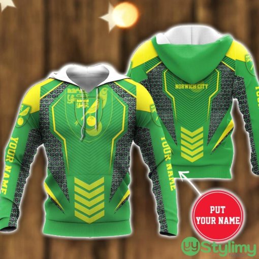 Norwich City 3D Hoodie All Over Printed Winter Gift For Fans Personalized Name