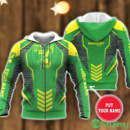 Norwich City 3D Hoodie All Over Printed Winter Gift For Fans Personalized Name