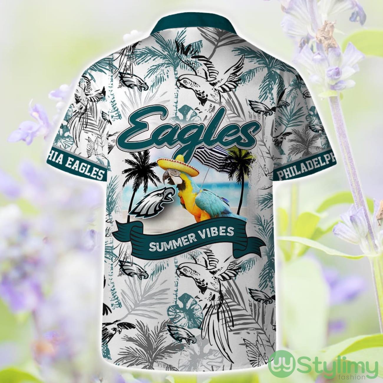 Philadelphia Eagles Short Sleeve Shirt Pattern Parrot Beach Combo Hawaiian Shirt And Shorts 2 Philadelphia Eagles Short Sleeve Shirt Pattern Parrot Beach Combo Hawaiian Shirt And Shorts Product Photo 2