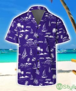 Phoenix Suns Short Sleeve Shirt Beach Vibes Pattern Combo Hawaiian Shirt And Shorts Product Photo 1
