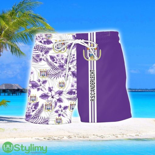 R.S.C. Anderlecht Tropical Aloha Hawaiian Shirt And Shorts Custom Name Product Photo 2