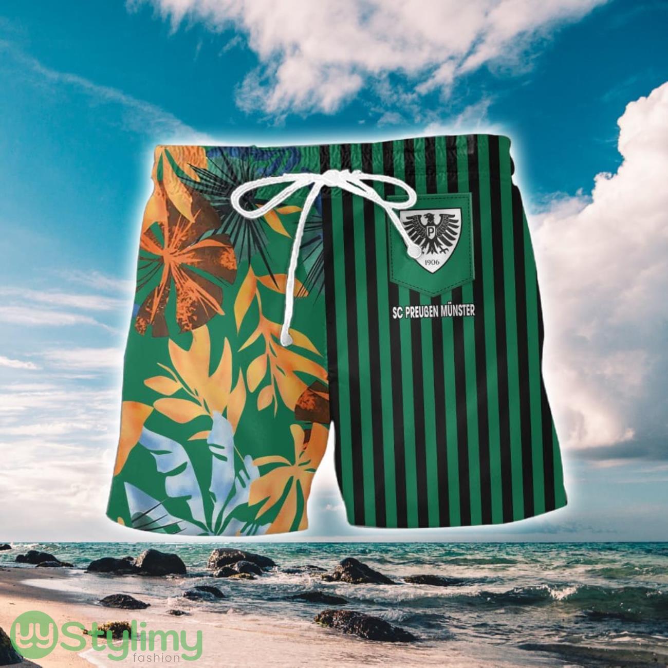 SC Preußen Münster Aloha 3D Hawaiian Shirt And Shorts Summer Vacation Gift 2 SC Preußen Münster Aloha 3D Hawaiian Shirt And Shorts Summer Vacation Gift Product Photo 2