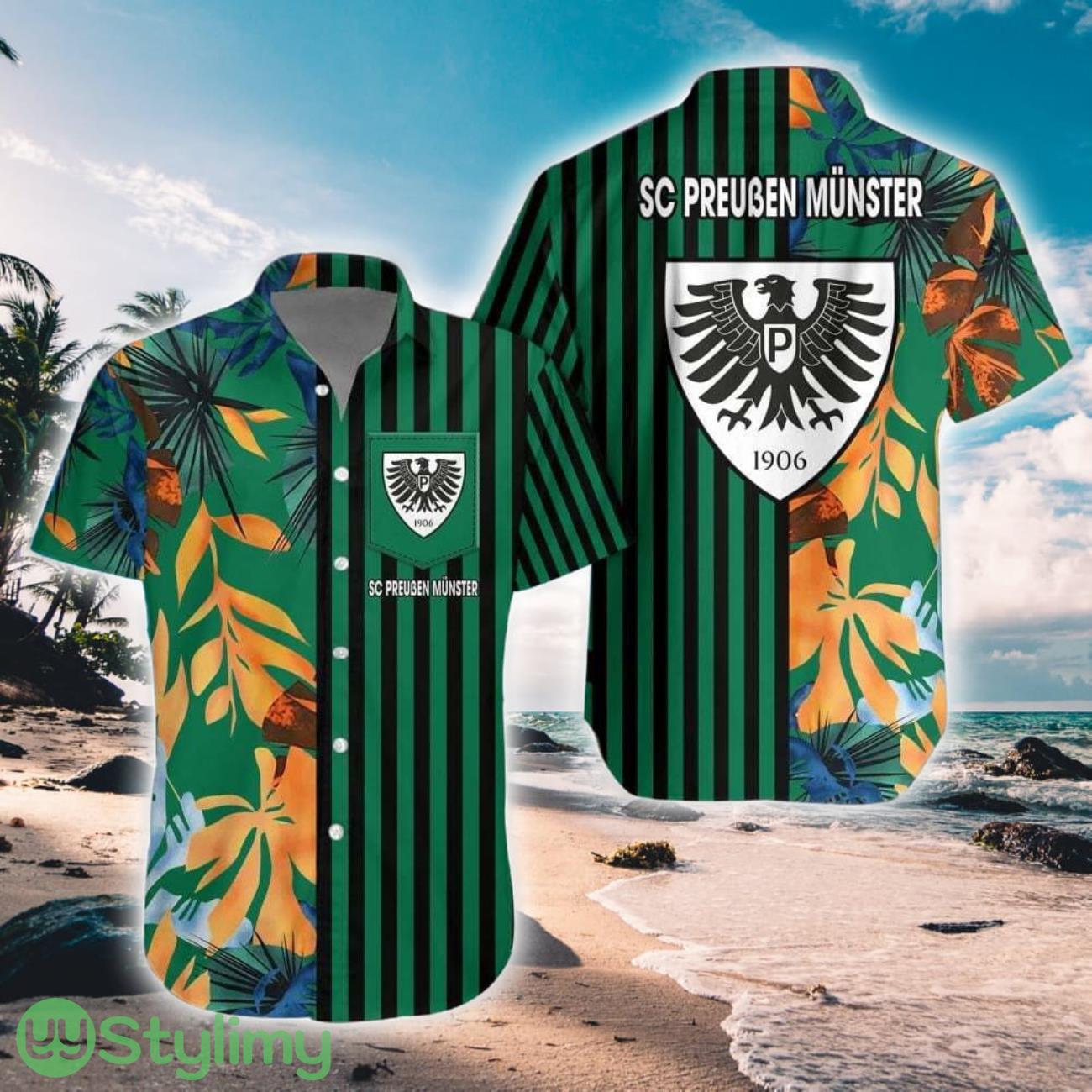 SC Preußen Münster Aloha 3D Hawaiian Shirt And Shorts Summer Vacation Gift 3 SC Preußen Münster Aloha 3D Hawaiian Shirt And Shorts Summer Vacation Gift Product Photo 1