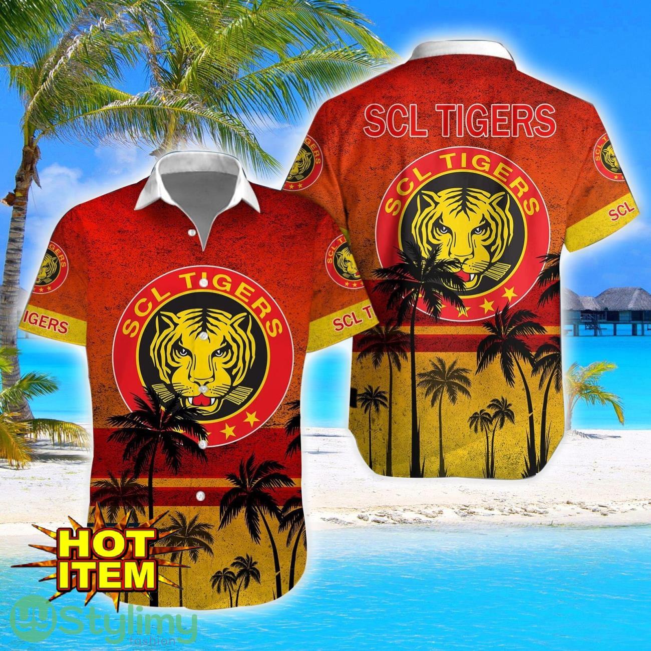 SCL Tigers Tropical Aloha Hawaiian Shirt And Shorts 3 SCL Tigers Tropical Aloha Hawaiian Shirt And Shorts Product Photo 1