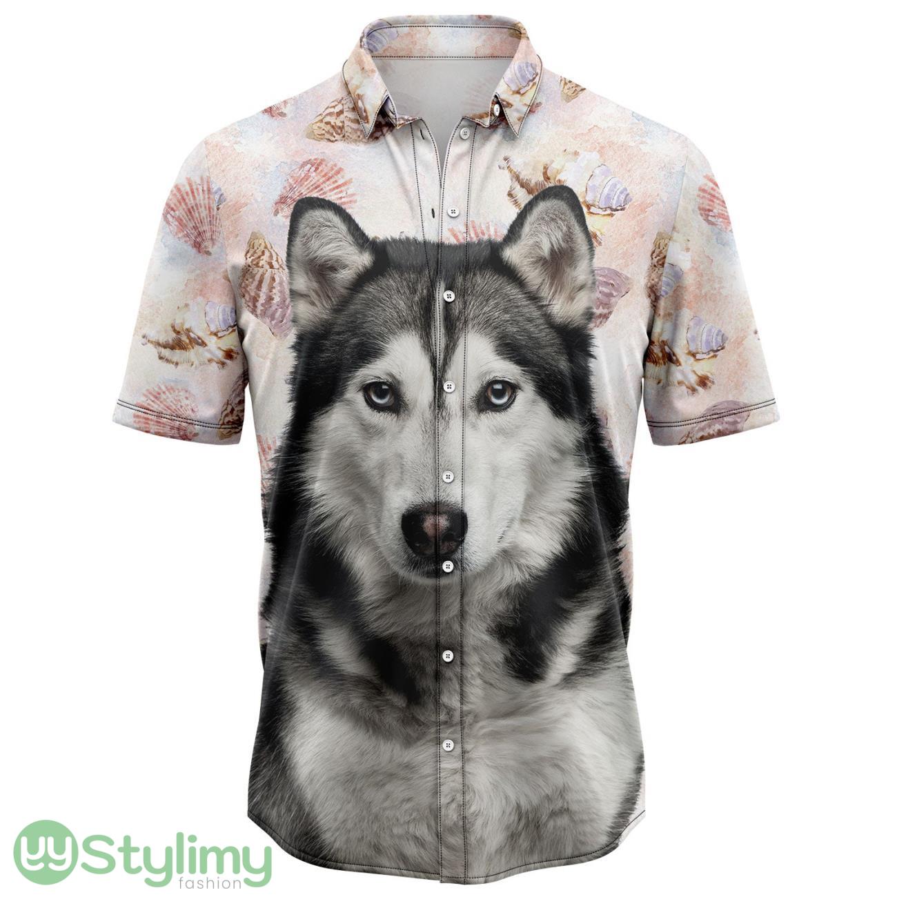 Seashells and Cute Siberian Husky Hawaiian Shirt Aloha Beach Shirt For Summer Holiday 2 Seashells and Cute Siberian Husky Hawaiian Shirt Aloha Beach Shirt For Summer Holiday Product Photo 1