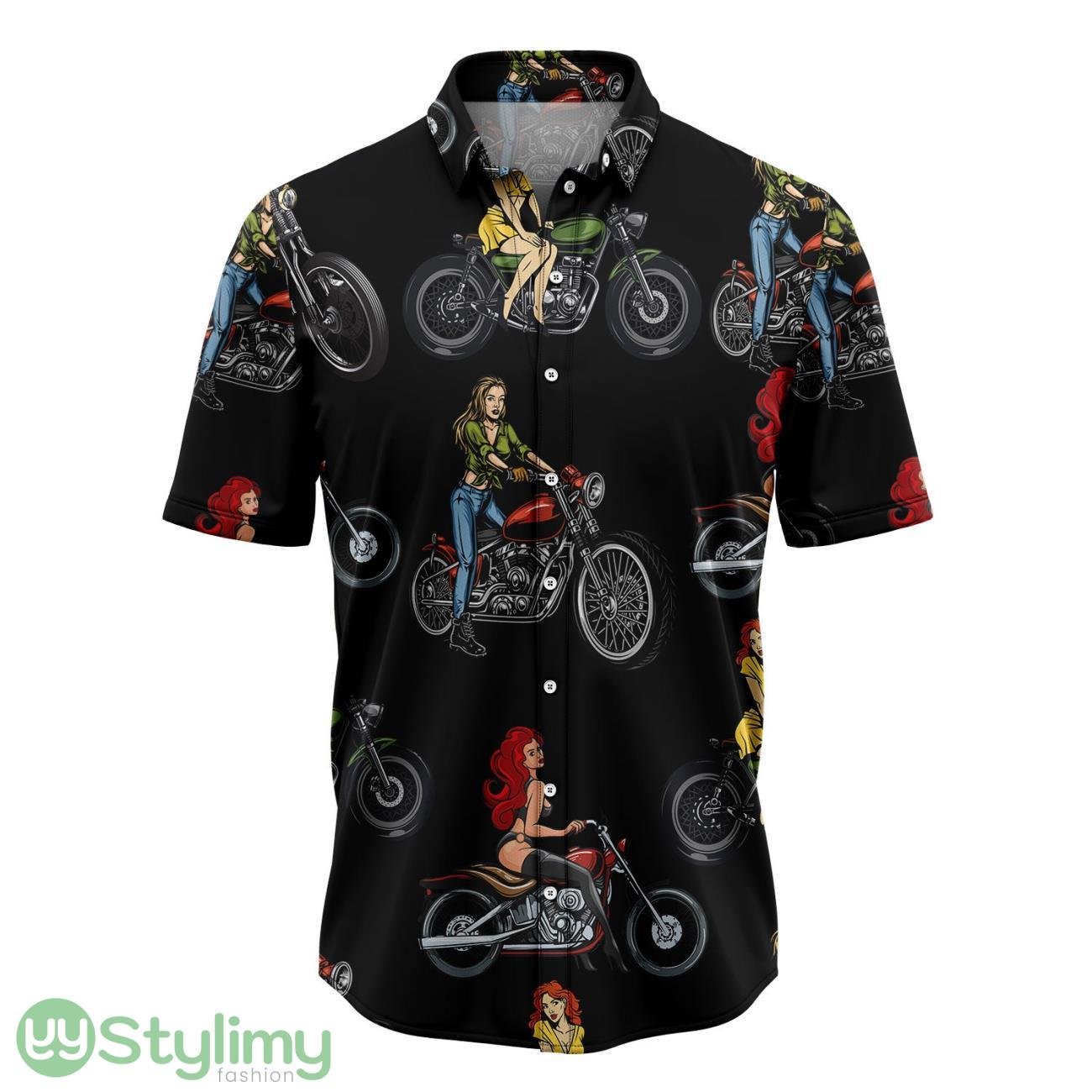 Sexy Girl Motorbike Hawaiian Shirt Aloha Beach Shirt For Summer Holiday 2 Sexy Girl Motorbike Hawaiian Shirt Aloha Beach Shirt For Summer Holiday Product Photo 1