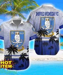 Sheffield Wednesday Tropical Aloha Hawaiian Shirt And Shorts Product Photo 1