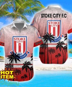 Stoke City F.C Tropical Aloha Hawaiian Shirt And Shorts Product Photo 1