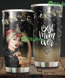 Strong Best Mom Ever New Orleans Saints NFL Beautiful Design Tumbler Product Photo 1