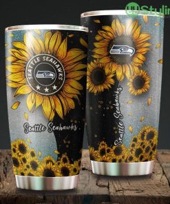 Sunflower Sunshine Seattle Seahawks NFL Beautiful Design Tumbler Product Photo 1