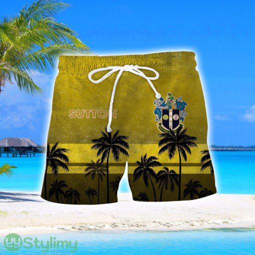 Sutton United Tropical Aloha Hawaiian Shirt And Shorts Product Photo 2