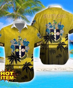 Sutton United Tropical Aloha Hawaiian Shirt And Shorts Product Photo 1