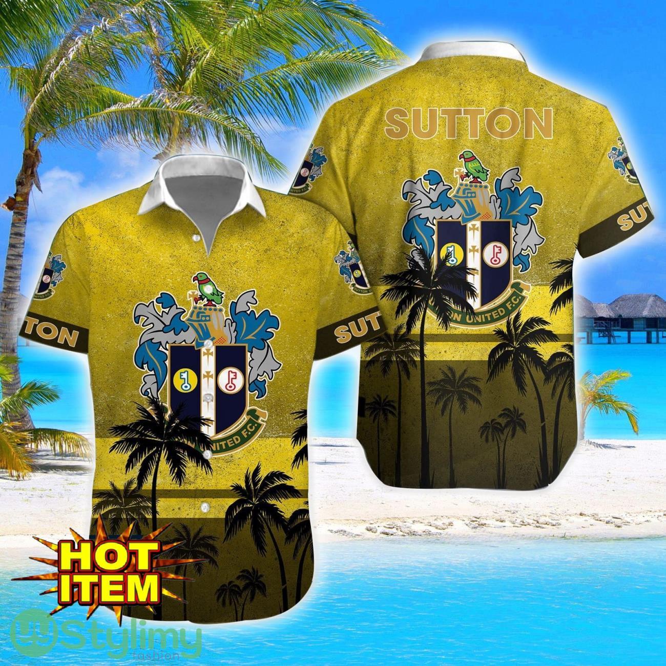 Sutton United Tropical Aloha Hawaiian Shirt And Shorts 3 Sutton United Tropical Aloha Hawaiian Shirt And Shorts Product Photo 1