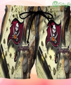 Tampa Bay Buccaneers Map v20 Beach Hawaiian Shorts For Men Trending Summer Product Photo 1