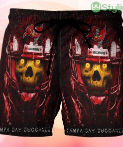Tampa Bay Buccaneers Skull v3 Beach Hawaiian Shorts For Men Trending Summer Product Photo 1