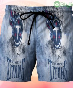 Tennessee Titans Emblem v1 Beach Hawaiian Shorts For Men Trending Summer Product Photo 1
