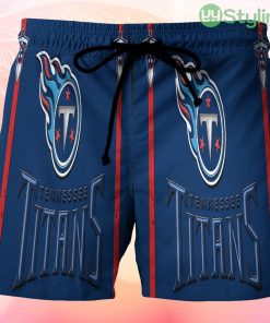 Tennessee Titans Emblem v5 Beach Hawaiian Shorts For Men Trending Summer Product Photo 1