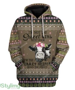 Ugly Cow Custom Hoodie 3D Alll Over Print Gift For Christmas Product Photo 1