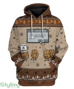 Ugly The End Is Near Delete Holiday Cookies Christmas Custom Hoodie 3D Alll Over Print Gift For Christmas Product Photo 1