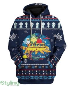 Ugly Totoro Custom Hoodie 3D Alll Over Print Gift For Christmas Product Photo 1