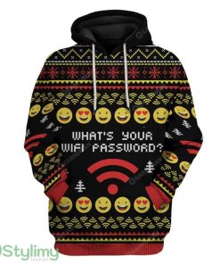 Ugly What's Your Wifi Password Custom Hoodie 3D Alll Over Print Gift For Christmas Product Photo 1