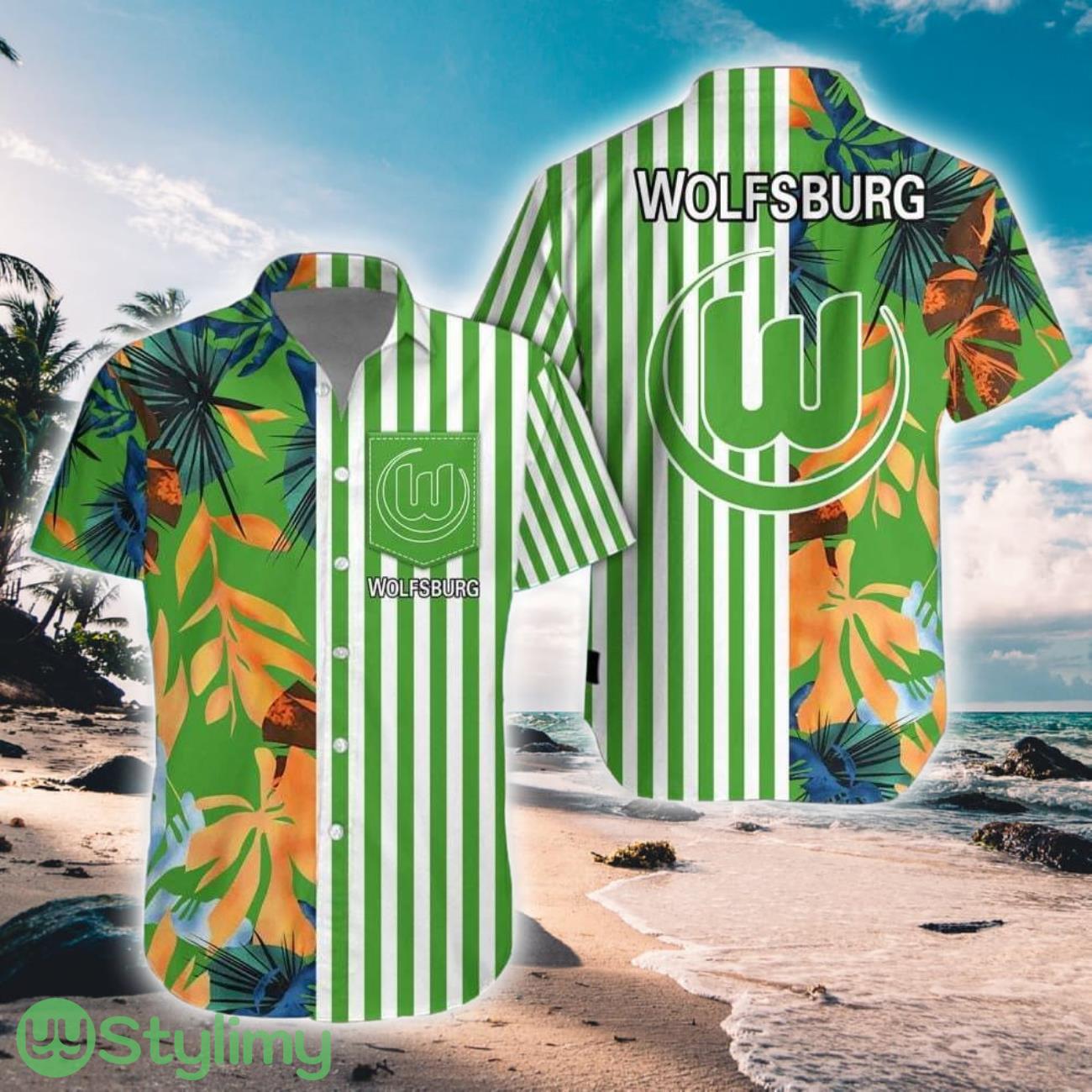 VfL Wolfsburg Aloha 3D Hawaiian Shirt And Shorts Summer Vacation Gift 3 VfL Wolfsburg Aloha 3D Hawaiian Shirt And Shorts Summer Vacation Gift Product Photo 1