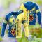 Villarreal Custom Name 3D Hoodie Heartbeat Pattern Cute Gift For Men And Women Product Photo 2