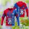 Western Bulldogs Custom Name 3D Hoodie Heartbeat Pattern Cute Gift For Men And Women Product Photo 2