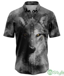 Wolf Code and Tropical 3D Hawaiian Shirt Aloha Summer Gift Product Photo 1