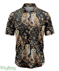 Wonderland Owl Hawaiian Shirt Aloha Beach Shirt For Summer Holiday Product Photo 1