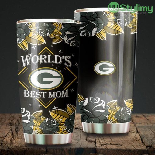 World's Best Mom Green Bay Packers NFL Beautiful Design Tumbler Product Photo 1