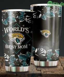 World's Best Mom Jacksonville Jaguars NFL Beautiful Design Tumbler Product Photo 1