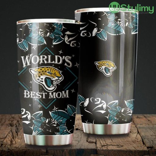 World's Best Mom Jacksonville Jaguars NFL Beautiful Design Tumbler Product Photo 1