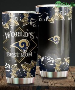 World's Best Mom Los Angeles Rams NFL Beautiful Design Tumbler Product Photo 1