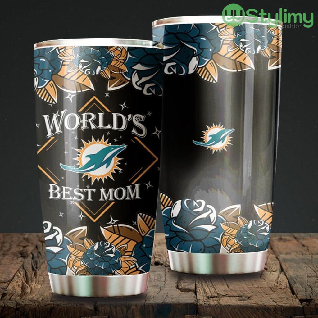 World's Best Mom Miami Dolphins NFL Beautiful Design Tumbler 2 worlds best mom miami dolphins nfl beautiful design tumbler