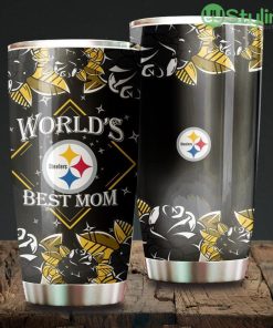 World's Best Mom Pittsburgh Steelers NFL Beautiful Design Tumbler Product Photo 1
