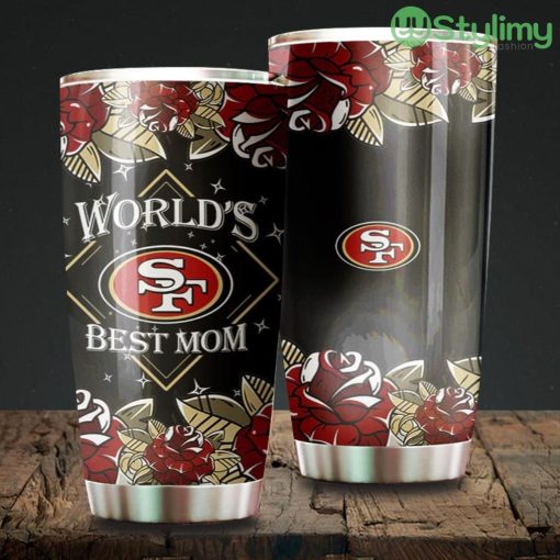 World's Best Mom San Francisco 49ers NFL Beautiful Design Tumbler Product Photo 1