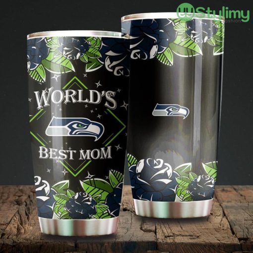 World's Best Mom Seattle Seahawks NFL Beautiful Design Tumbler Product Photo 1