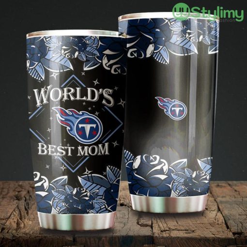World's Best Mom Tennessee Titans NFL Beautiful Design Tumbler Product Photo 1