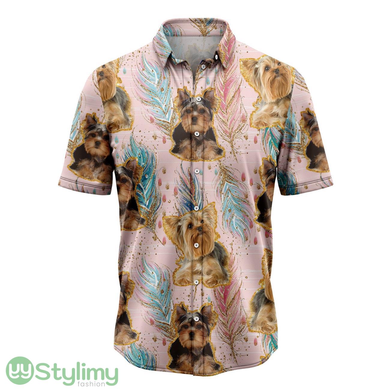 Yorkshire Terrier Boho Feather Hawaiian Shirt Aloha Beach Shirt For Summer Holiday 2 Yorkshire Terrier Boho Feather Hawaiian Shirt Aloha Beach Shirt For Summer Holiday Product Photo 1