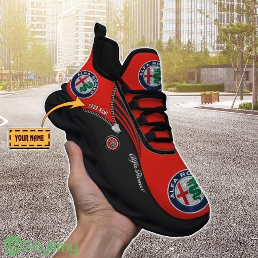 Alfa Romeo Red Running Sneakers Max Soul Shoes Custom Name For Men Women Sport Shoes Product Photo 3