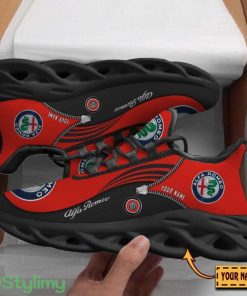 Alfa Romeo Red Running Sneakers Max Soul Shoes Custom Name For Men Women Sport Shoes Product Photo 1