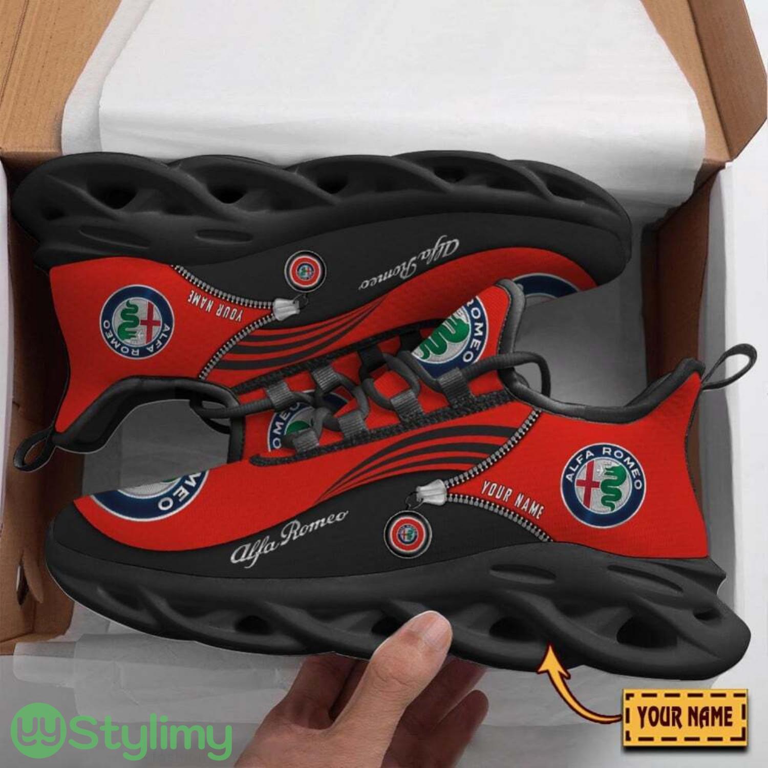 Alfa Romeo Red Running Sneakers Max Soul Shoes Custom Name For Men Women Sport Shoes 5 Alfa Romeo Red Running Sneakers Max Soul Shoes Custom Name For Men Women Sport Shoes Product Photo 1