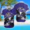 Baltimore Ravens Hawaii Coconut 3D Hawaiian Shirt And Short Beach Gift Product Photo 2