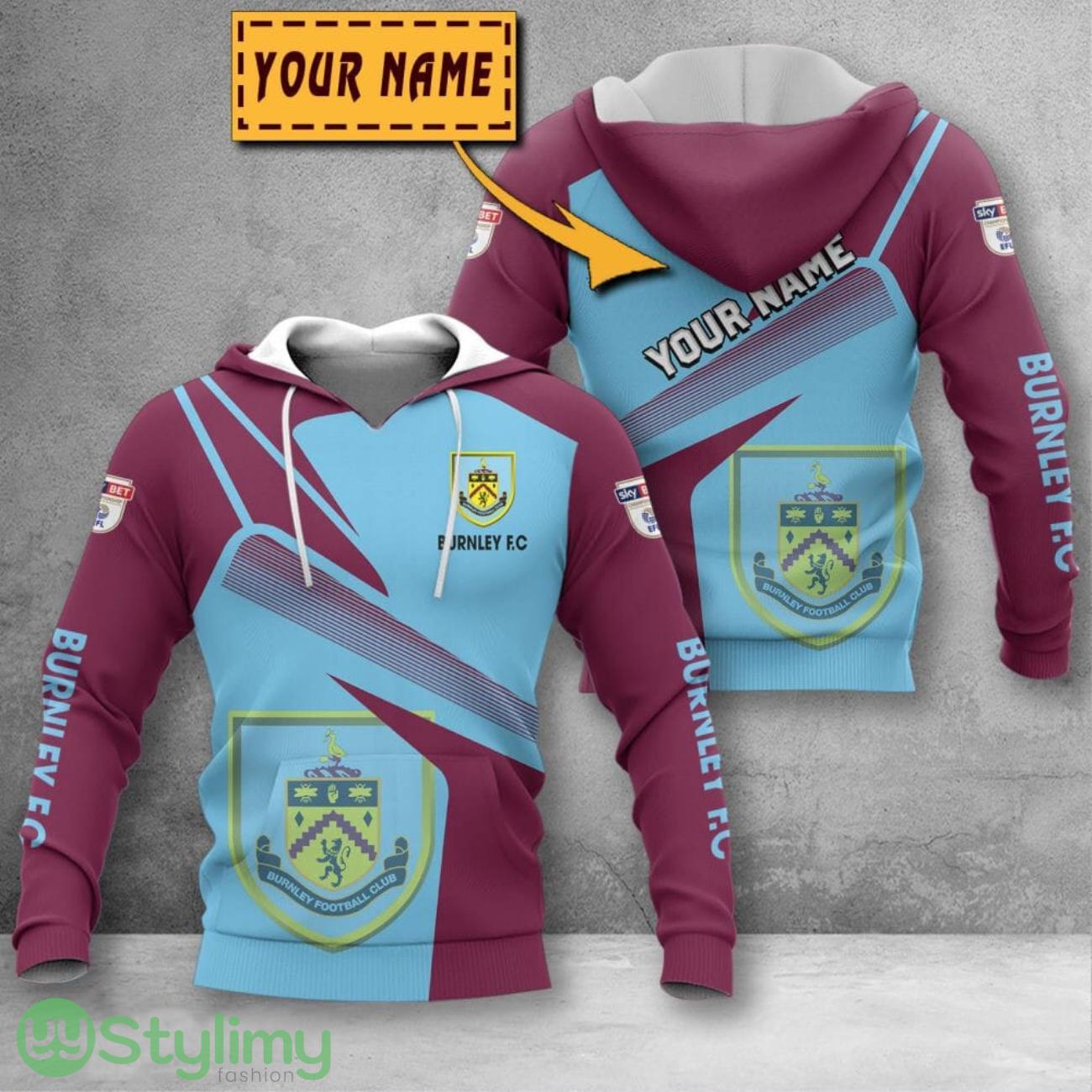 Burnley F.C 3D Printing Hoodie Custom Name For Fans Gift 6 Burnley F.C 3D Printing Hoodie Custom Name For Fans Gift Product Photo 1