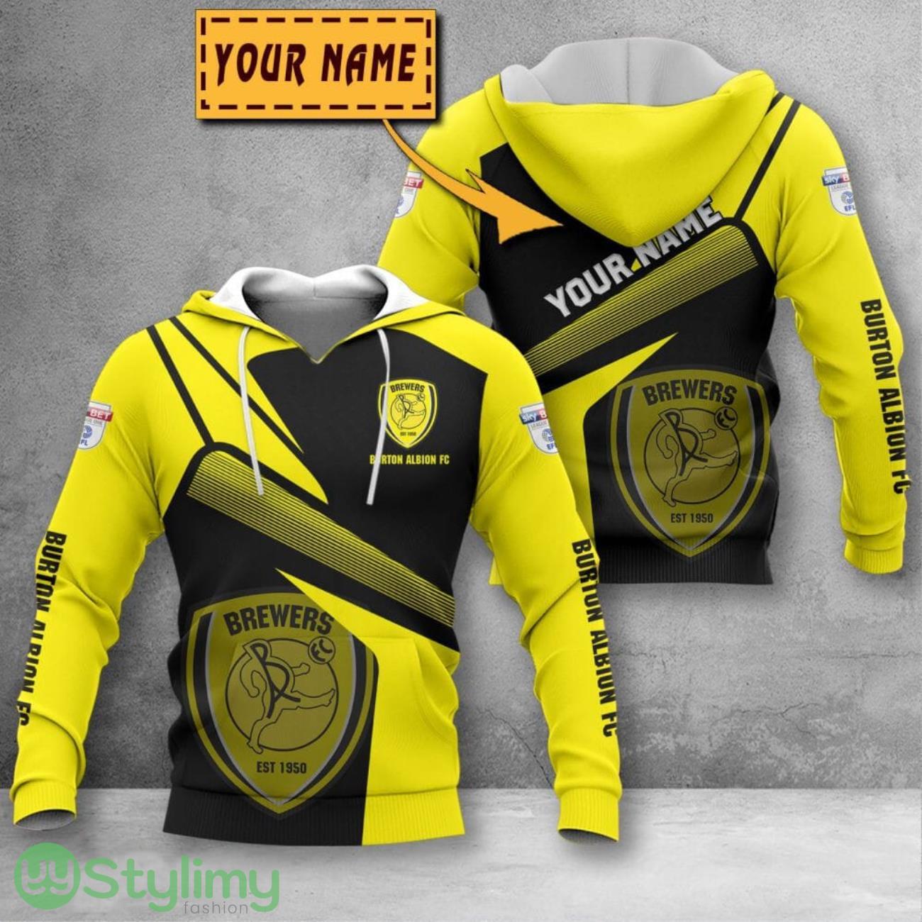 Burton Albion F.C 3D Printing Hoodie Custom Name For Fans Gift 6 Burton Albion F.C 3D Printing Hoodie Custom Name For Fans Gift Product Photo 1